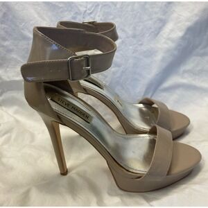 Steve Madden Womens Nude‎ Platform Heels Ankle Strap Buckle Closure Size 7
